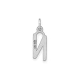 Sterling Silver Pendant with Arabic Nun Symbol, Christian Faith Unisex Jewelry