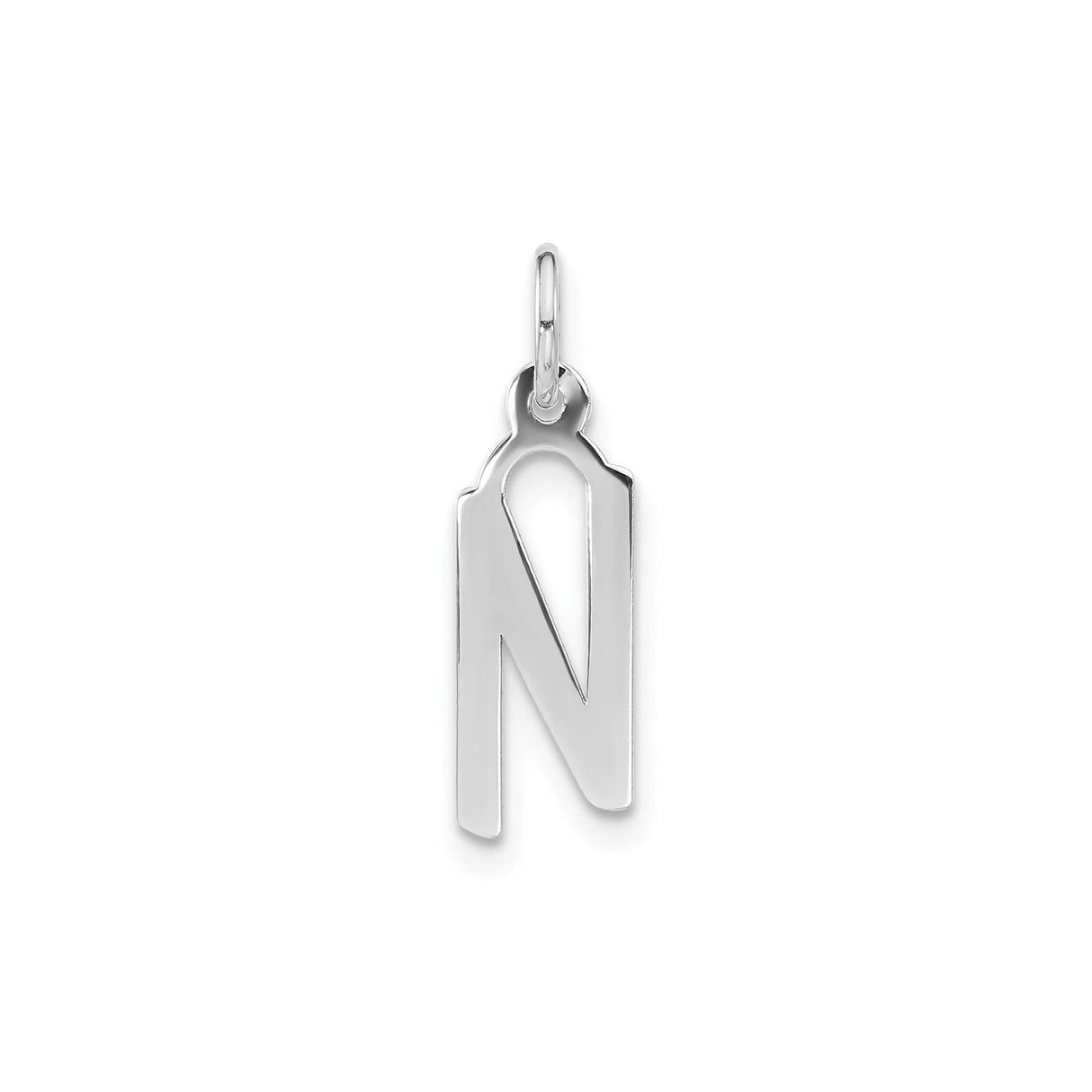 Sterling Silver Pendant with Arabic Nun Symbol, Christian Faith Unisex Jewelry