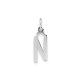 Sterling Silver Pendant with Arabic Nun Symbol, Christian Faith Unisex Jewelry