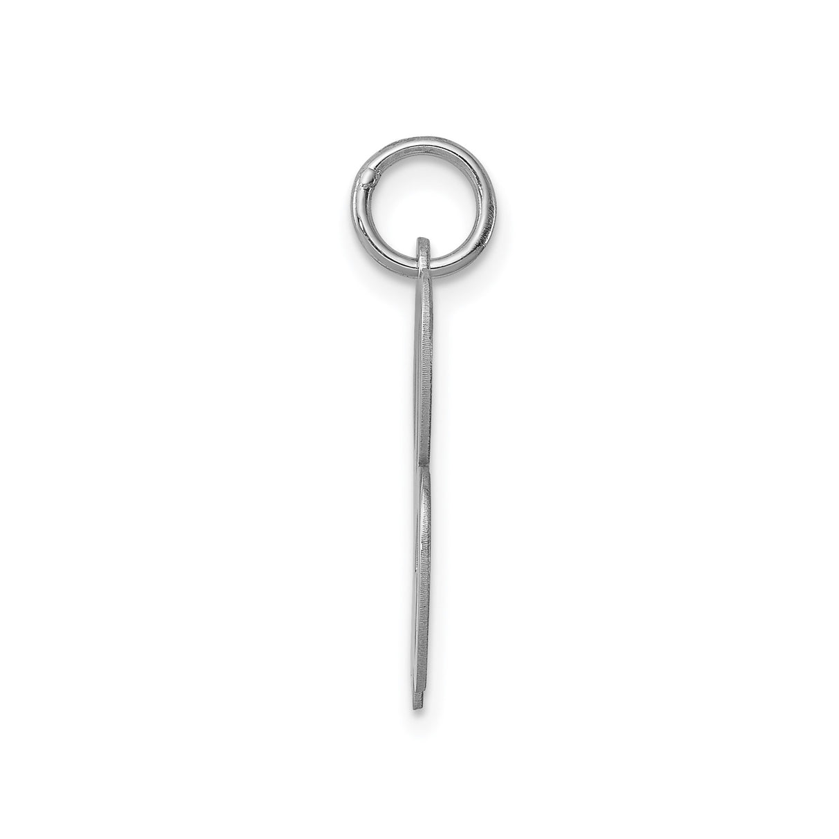 Sterling Silver Script Letter B Pendant Charm, Polished Initial Jewelry for Necklace or Bracelet