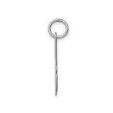 Sterling Silver Initial H Pendant, Script Letter Charm, Dainty Monogram Jewelry