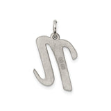 Sterling Silver Pi Pendant, Polished Mathematical Symbol Jewelry for Science and Math Lovers