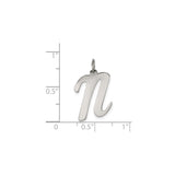 Sterling Silver Pi Pendant, Polished Mathematical Symbol Jewelry for Science and Math Lovers