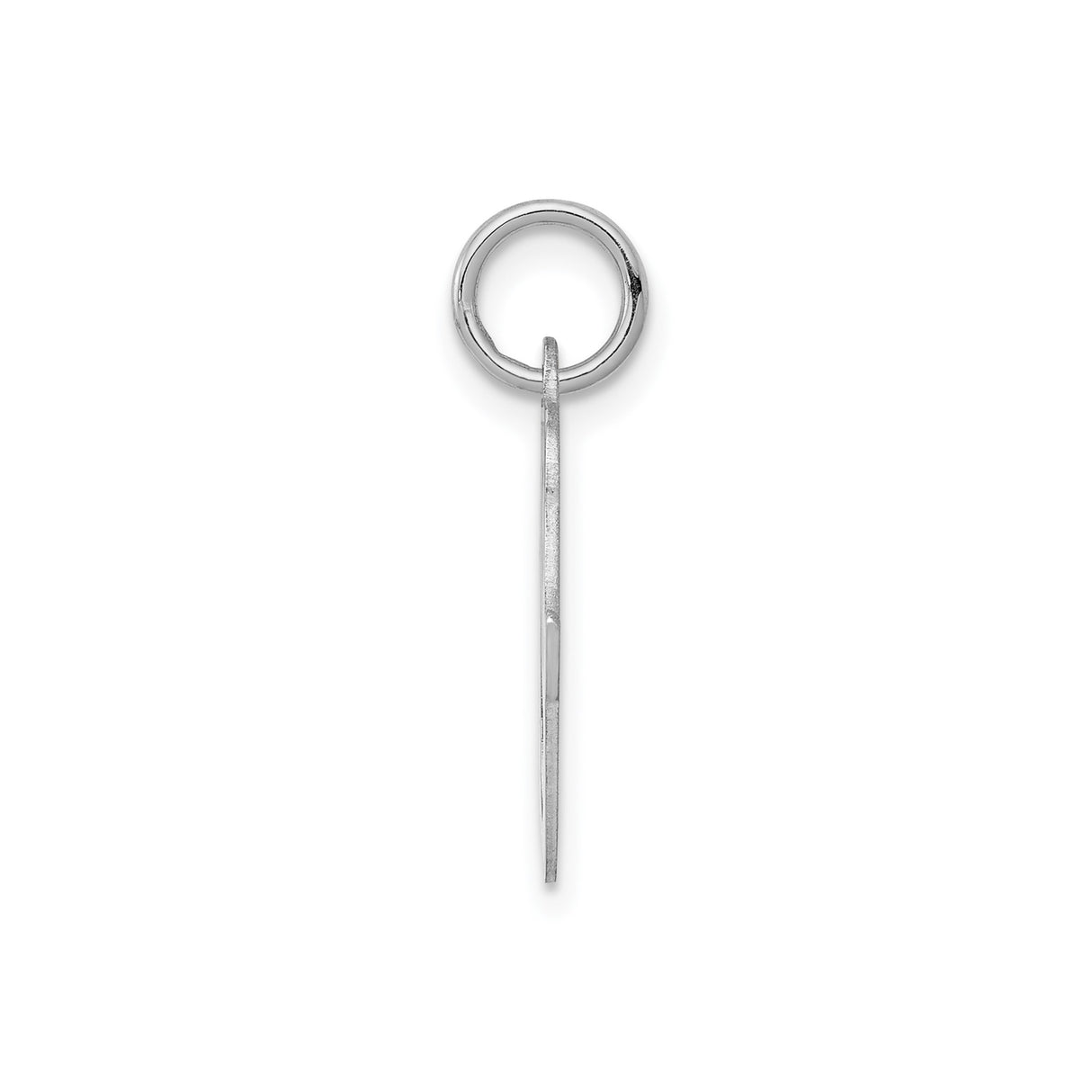 Sterling Silver Script Letter Q Pendant, Cursive Initial Charm for Women or Unisex Wear