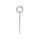 Sterling Silver Letter P Pendant Charm, Lowercase Script Initial Jewelry