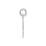 Sterling Silver Capricorn Zodiac Pendant with Script Symbol, Astrology Charm