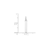 Sterling Silver Vertical Bar Pendant, Engravable Minimalist Design, Unisex Tag Charm