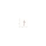 Sterling Silver Cross Pendant, Minimalist Religious Design for Men and Women