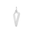 Sterling Silver Pendant with Arched Church Window Design, Spiritual Gothic Christian Jewelry