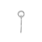 Sterling Silver Letter B Pendant, Script Initial Charm with Monogram Design for Women