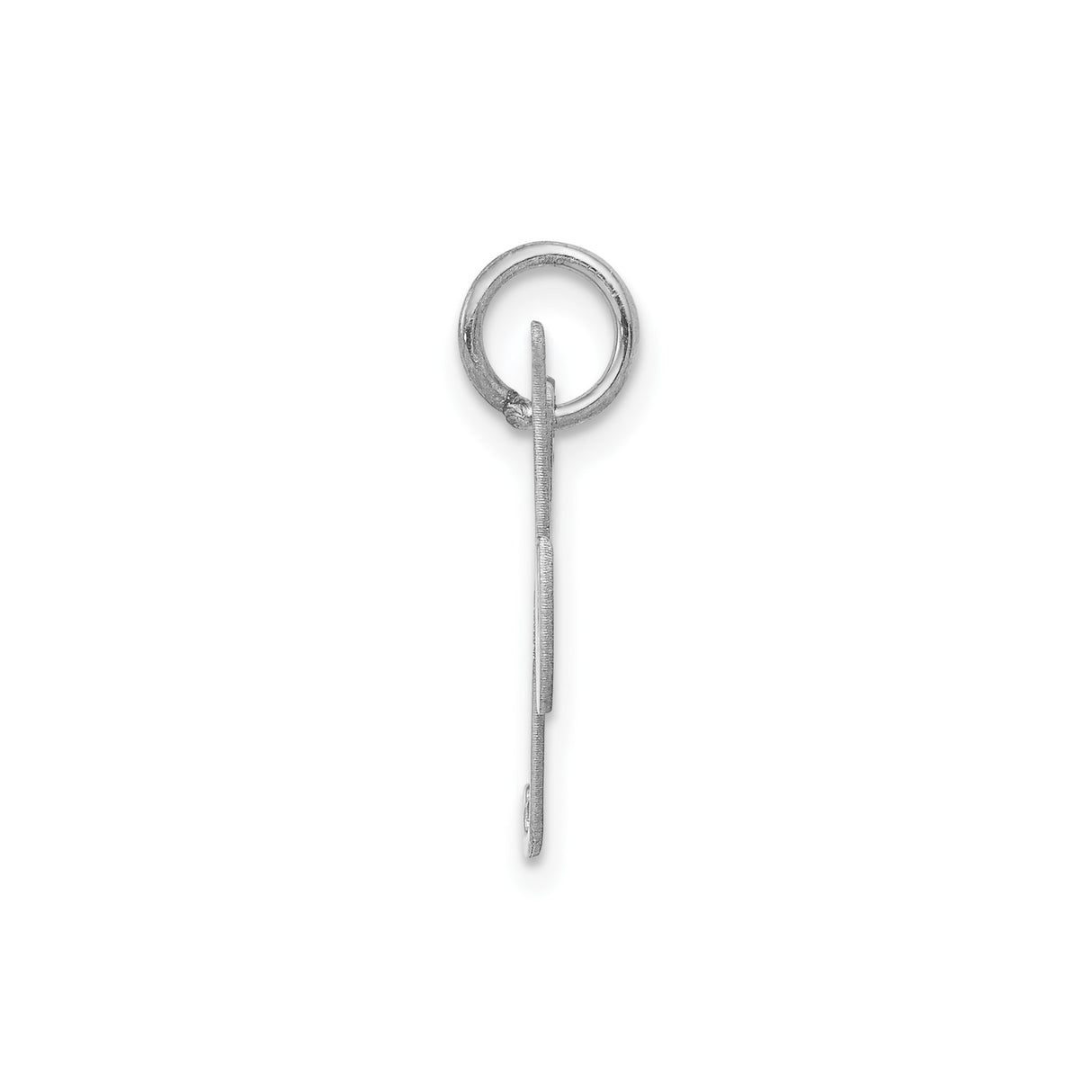 Sterling Silver Initial K Pendant, Script Letter Charm with Feminine Design for Women