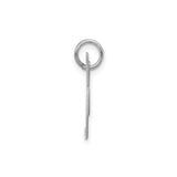 Sterling Silver Initial K Pendant, Script Letter Charm with Feminine Design for Women