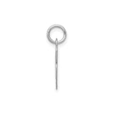 Sterling Silver Initial R Pendant, Script Letter Charm, Cursive Monogram Jewelry