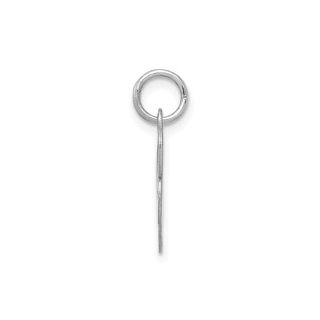 Sterling Silver Initial R Pendant, Script Letter Charm, Cursive Monogram Jewelry