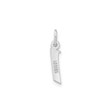 Sterling Silver Khanda Kirpan Pendant with Sword Design, Sikh Religious Symbol Charm