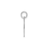 Sterling Silver Initial R Pendant Charm, Bold Block Letter Design for Women or Unisex Wear