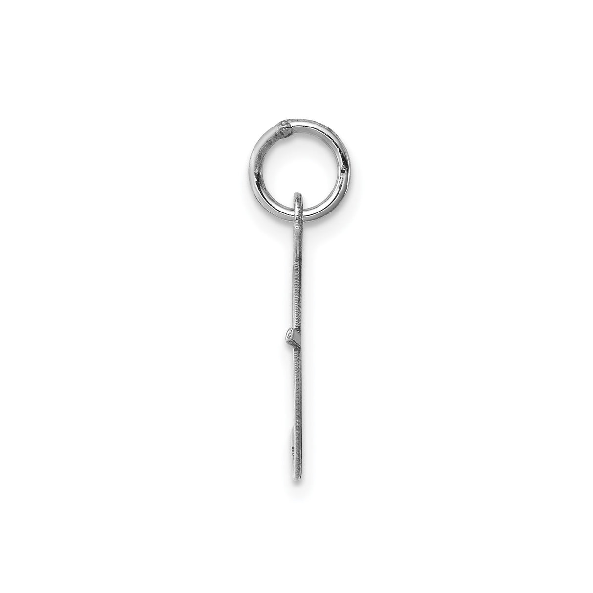 Sterling Silver Script Initial F Pendant, Cursive Letter Charm for Necklace or Bracelet