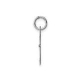 Sterling Silver Script Initial F Pendant, Cursive Letter Charm for Necklace or Bracelet