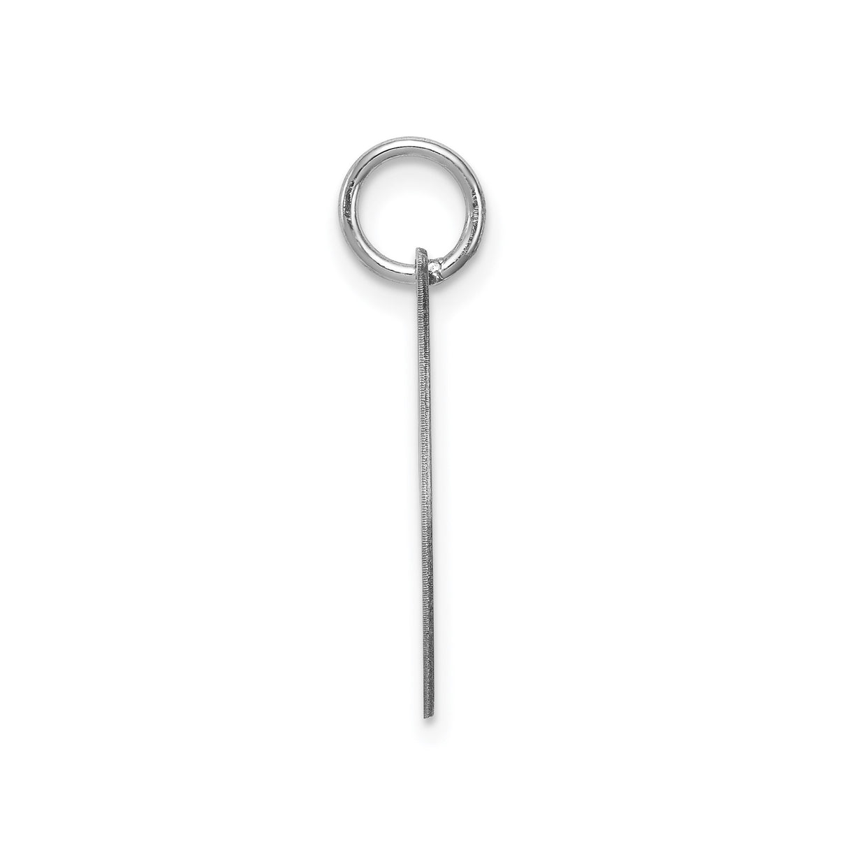 Sterling Silver Initial J Pendant, Polished Script Letter Charm for Women or Unisex Wear