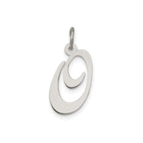 Sterling Silver Abstract Swirl Pendant with Flowing Open Design for Women