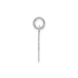 Sterling Silver Letter F Pendant, Modern Block Initial Design, Unisex Charm