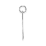 Sterling Silver Aleph Pendant, Hebrew Letter Charm Symbolizing Strength and Beginnings