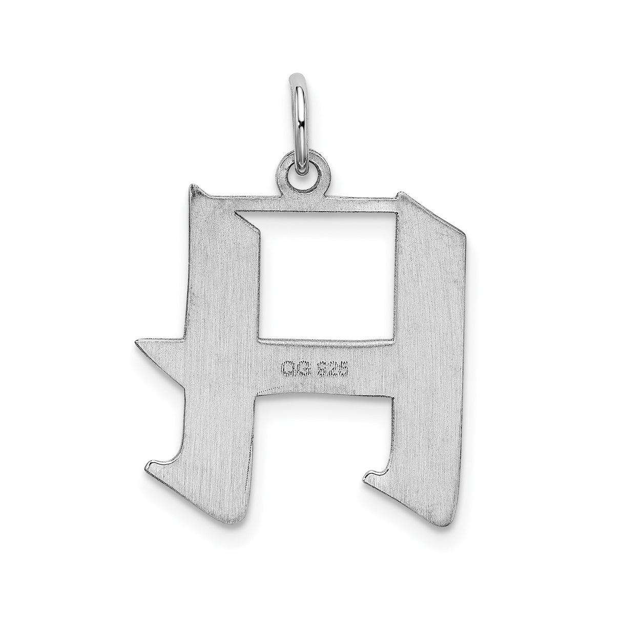 Sterling Silver Aleph Pendant, Hebrew Letter Charm Symbolizing Strength and Beginnings