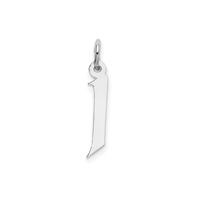 Sterling Silver Alif Pendant with Arabic Letter Design, Islamic Faith Symbol Jewelry