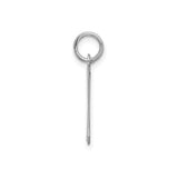 Sterling Silver Hebrew Aleph Pendant, Judaica Religious Charm for Men and Women