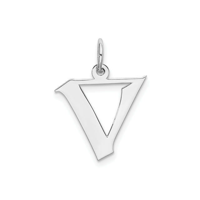 Sterling Silver Triangle Pendant, Alchemy Water Symbol, Minimalist Spiritual Charm