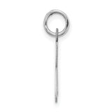 Artisan Block Letter X Initial Charm Pendant in Real 925 Sterling Silver