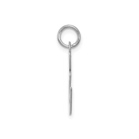 Sterling Silver Initial E Pendant Charm, Polished Script Letter Design for Women