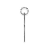 Sterling Silver Initial J Pendant, Script Letter Charm for Women or Unisex Wear