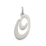 Sterling Silver Abstract Swirl Pendant, Modern Minimalist Fluid Curve Design for Women