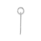 Sterling Silver Initial U Pendant, Script Letter Charm, Minimalist Monogram Jewelry for Women