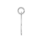 Sterling Silver Initial E Pendant, Script Letter Charm with Cursive Design for Women