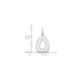 Sterling Silver Ichthys Pendant with Cutout Design, Minimalist Christian Jewelry for Faith