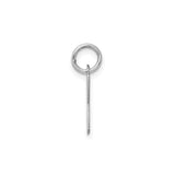 Sterling Silver Letter K Pendant, Lowercase Script Initial Charm for Women or Unisex Wear