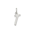 Sterling Silver Sideways Cross Pendant, Minimalist Christian Symbol of Faith for Women or Unisex Wear