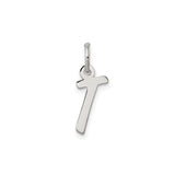 Sterling Silver Sideways Cross Pendant, Minimalist Christian Symbol of Faith for Women or Unisex Wear