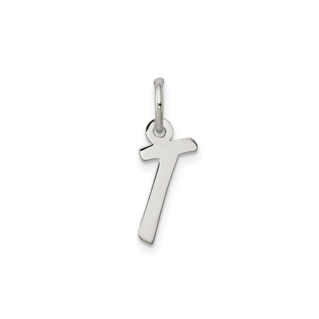 Sterling Silver Sideways Cross Pendant, Minimalist Christian Symbol of Faith for Women or Unisex Wear