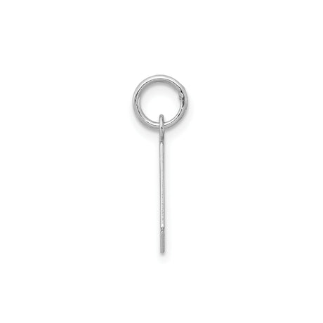 Sterling Silver Letter A Pendant Charm, Block Font Initial Monogram Jewelry for Necklace or Bracelet