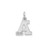 Sterling Silver Letter A Pendant Charm, Block Font Initial Monogram Jewelry for Necklace or Bracelet