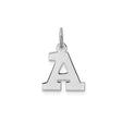 Sterling Silver Letter A Pendant Charm, Block Font Initial Monogram Jewelry for Necklace or Bracelet