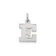 Sterling Silver Initial Pendant Charm, Bold Block Letter E Design for Women or Unisex Wear