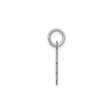 Sterling Silver G Initial Pendant Charm, Block Letter Design for Women or Unisex Use