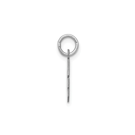 Sterling Silver G Initial Pendant Charm, Block Letter Design for Women or Unisex Use