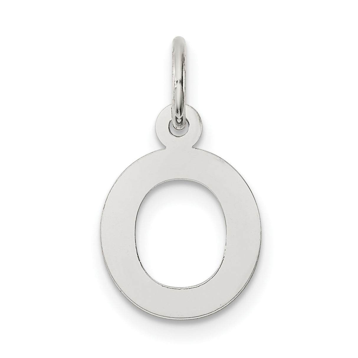 Small Block Initial Q Charm Pendant in Real 925 Sterling Silver