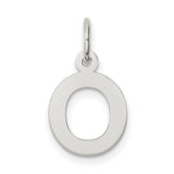 Small Block Initial Q Charm Pendant in Real 925 Sterling Silver