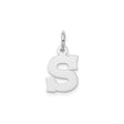 Sterling Silver Dollar Sign Pendant Charm, Polished Hip Hop Statement Jewelry for Men or Unisex